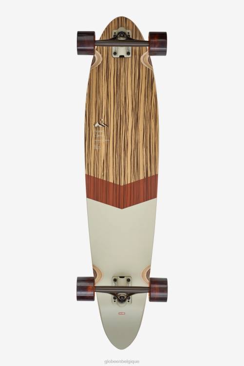 bois de zèbre/incarnation Globe Brand Pinner Longboard classique 40" V20N138