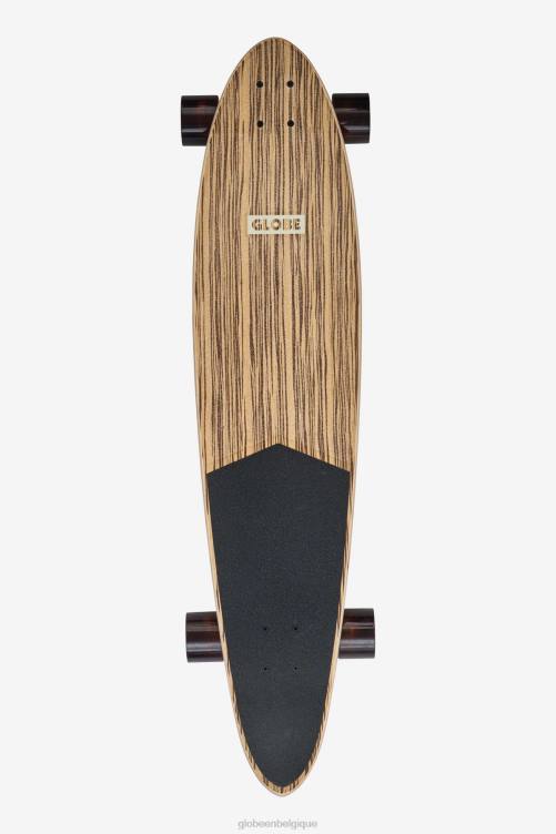 bois de zèbre/incarnation Globe Brand Pinner Longboard classique 40\" V20N138