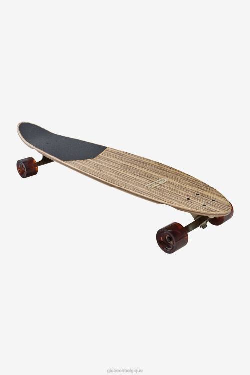 bois de zèbre/incarnation Globe Brand Pinner Longboard classique 40\" V20N138