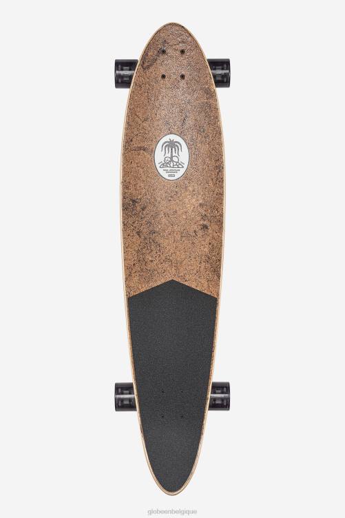 noix de coco/marée noire Globe Brand Pinner Longboard classique 40\" V20N156
