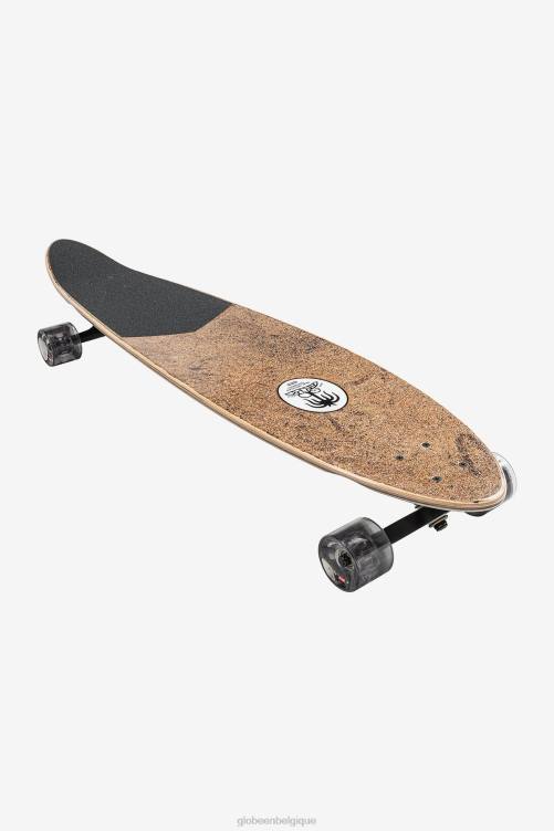 noix de coco/marée noire Globe Brand Pinner Longboard classique 40\" V20N156