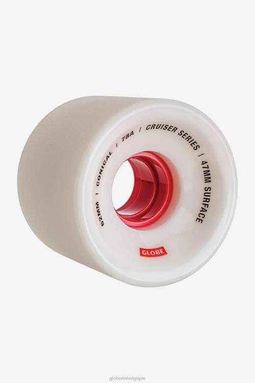 blanc/rouge/62 Globe Brand roue cruiser conique 62mm V20N253