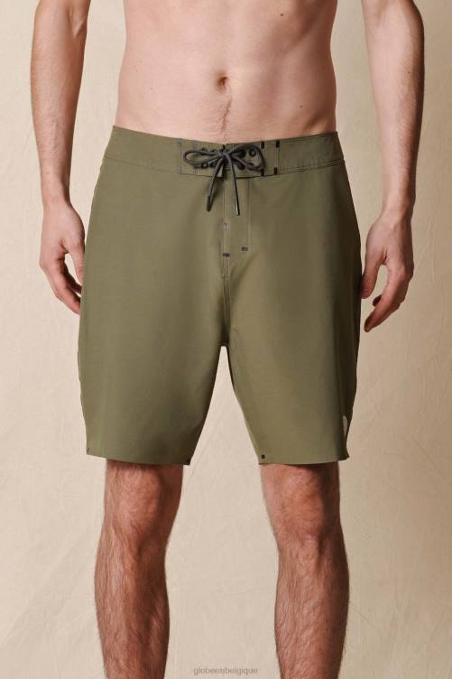 olive Globe Brand chaque boardshort génial V20N354