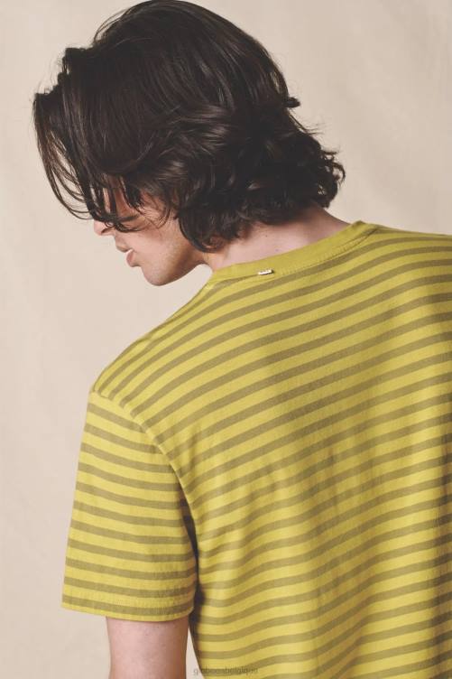 chaux acide Globe Brand t-shirt à rayures horizon V20N306