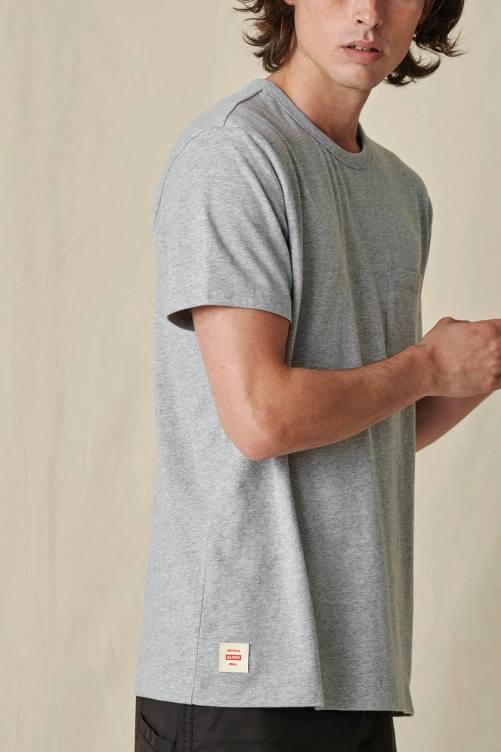gris chiné Globe Brand t-shirt tous les jours V20N289