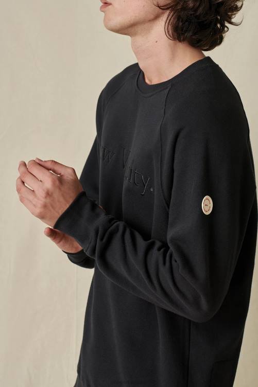 noir Globe Brand équipage de niveau supérieur V20N329