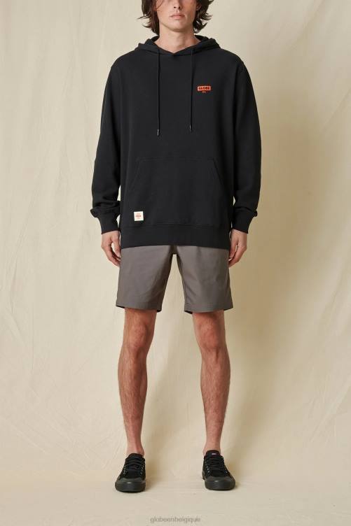 noir Globe Brand sweat à capuche vivant à faible vitesse V20N324